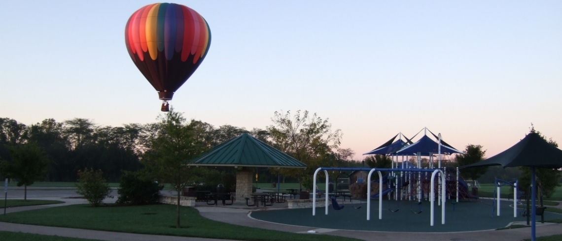 Playground with Hot Air Balloon